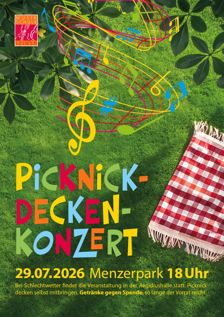 picknickdecken konzert plakat